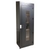 A grey Q-web Lock UHF for articles with RFID. RFID based locker system for hanling articles, work wear, PPE.